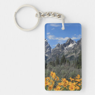 Grand Teton Springtime Souvenir Foto Schlüsselanhänger