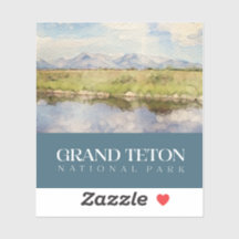 Grand Teton Sticker, Nationalpark Decal