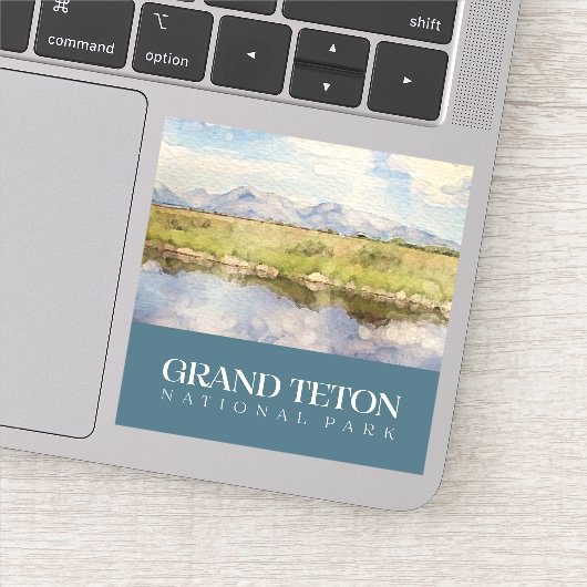 Grand Teton Sticker, Nationalpark Decal Aufkleber (Detail)