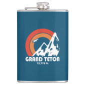 Grand Teton Sun Eagle Flachmann (Vorderseite)