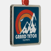 Grand Teton Sun Eagle Ornament Aus Metall (Rechts)