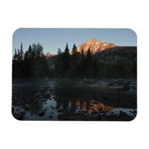 Grand Teton Sunrise in Cottonwood Creek Magnet