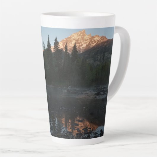 Grand Teton Sunrise in Cottonwood Creek Milchtasse (Rechte Ecke)
