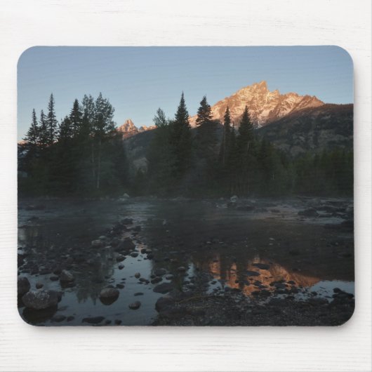 Grand Teton Sunrise in Cottonwood Creek Mousepad (Vorne)