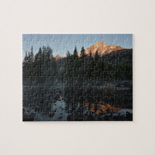 Grand Teton Sunrise in Cottonwood Creek Puzzle (Horizontal)