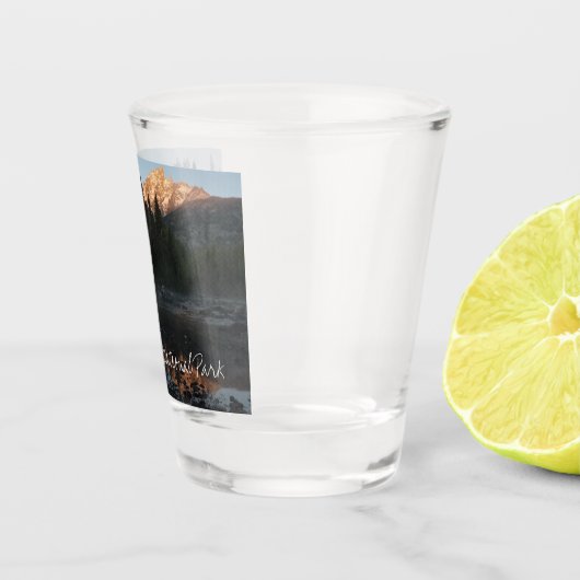 Grand Teton Sunrise in Cottonwood Creek Schnapsglas (Rechts)