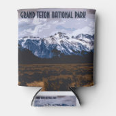 Grand Teton Vintag Foto Dosenkühler (Vorderseite)