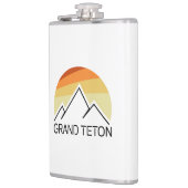 Grand Teton Wyoming Retro Flachmann (Links)