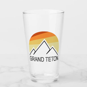 Grand Teton Wyoming Retro Glas
