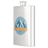 Grand Teton Wyoming Stars Moon Flachmann (Links)