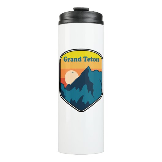 Grand Teton Wyoming Sunrise Thermosbecher (Vorderseite)