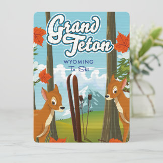 Grand Teton Wyoming zum Skifahren.