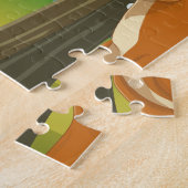 Grand Teton Wyoming zum Skifahren. Magnet Puzzle (Seite)