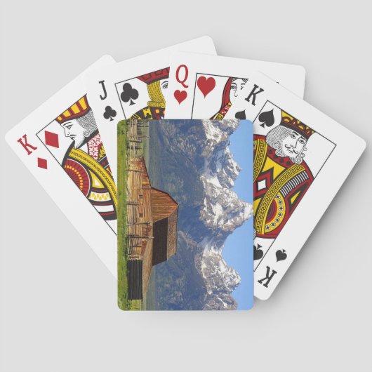 Grand Tetons Barn Spielkarten (Rückseite)