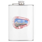 Grand Tetons Climbing Carabiner Flachmann (Vorderseite)