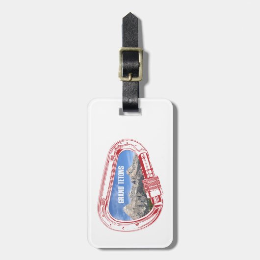 Grand Tetons Climbing Carabiner Gepäckanhänger (Vorderseite vertikal)