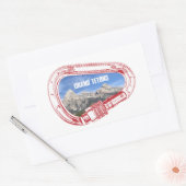 Grand Tetons Climbing Carabiner Rechteckiger Aufkleber (Umschlag)