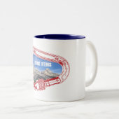 Grand Tetons Climbing Carabiner Zweifarbige Tasse (VorderseiteRechts)