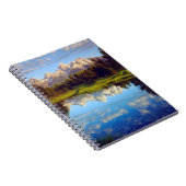 Grand Tetons, die im Fluss Snake reflektieren Notizblock (Rechte Seite)