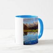 Grand Tetons, die im Fluss Snake reflektieren Tasse (VorderseiteRechts)