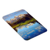 Grand Tetons, die im Snake River reflektieren Magnet (Rechte Seite)