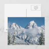 Grand Tetons im Winter Postkarte (Vorne/Hinten)