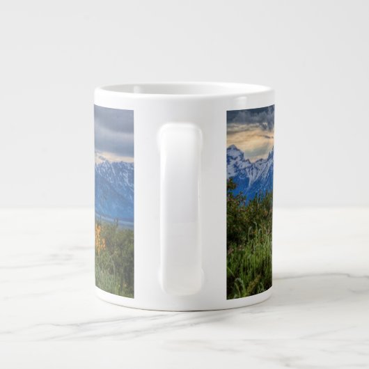 Grand Tetons Jumbo-Tasse (Rückseite)
