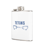 Grand Tetons Klettern Quickziehung Flachmann (Links)