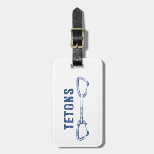 Grand Tetons Klettern Quickziehung Gepäckanhänger (Vorderseite vertikal)