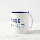 Grand Tetons Klettern Quickziehung Zweifarbige Tasse (VorderseiteRechts)