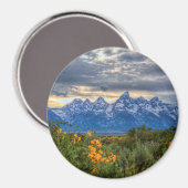 Grand Tetons Magnet (Vorderseite/Rückseite)