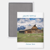 Grand Tetons Magnet (Vorderseite/Rückseite)
