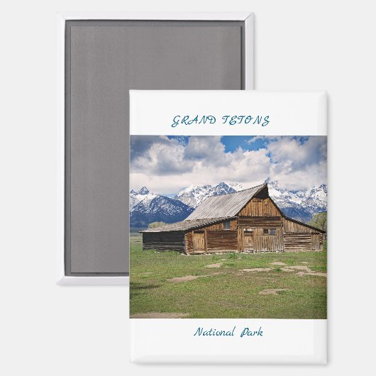 Grand Tetons Magnet (Vorderseite/Rückseite)
