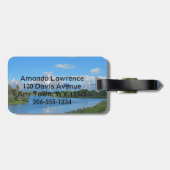 Grand Tetons Mountain View Gepäckanhänger (Rückseite horizontal)