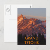Grand Tetons Postkarte (Vorne/Hinten)