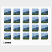 Grand Tetons Quadratischer Aufkleber (Blatt)