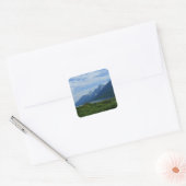 Grand Tetons Quadratischer Aufkleber (Umschlag)