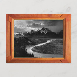Grand Tetons Schwarzweiß Postkarte