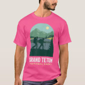 Grand Tetons Tshirt Wandern Ristorante La Lanchett (Vorderseite)