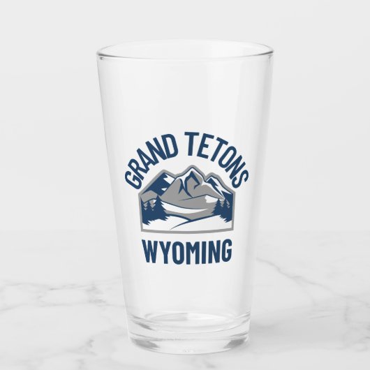 Grand Tetons Wyoming Glas (Vorderseite)