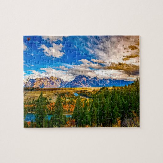 Grand Tetons Wyoming Puzzle (Horizontal)