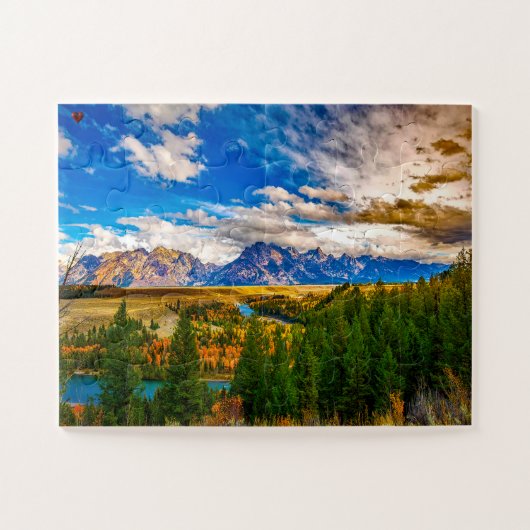 Grand Tetons Wyoming Puzzle (Horizontal)