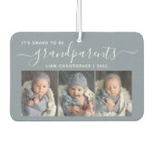 Grand To Be Grandparents 3 Photo Dusty Blue Autolufterfrischer (Vorderseite)