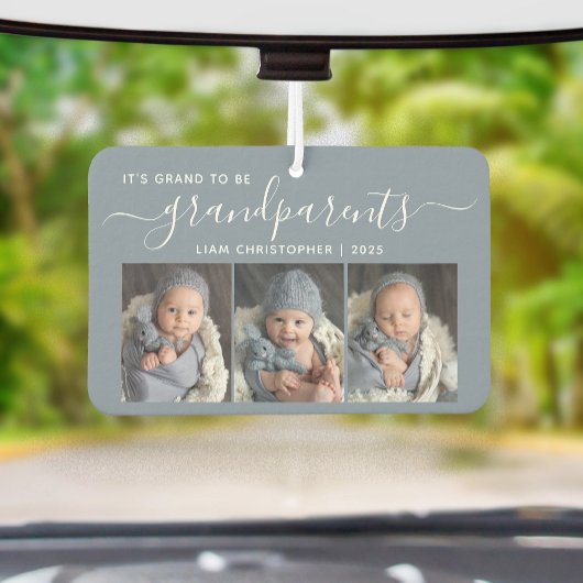 Grand To Be Grandparents 3 Photo Dusty Blue Autolufterfrischer