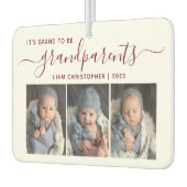Grand To Be Grandparents 3 Photo Red Script Autolufterfrischer (Links)
