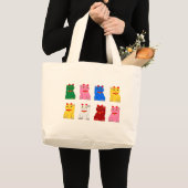 Grand Tote Bag maneki neko Jumbo Stoffbeutel (Vorderseite (Produkt))