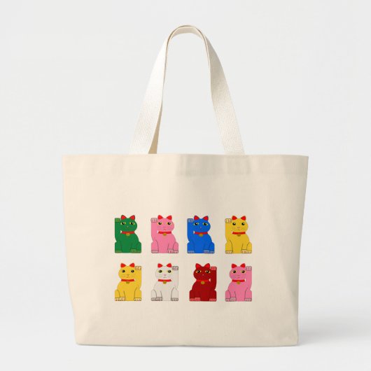 Grand Tote Bag maneki neko Jumbo Stoffbeutel (Vorne)