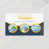 Grand Tour | Agent Reisebusboot Visitenkarte (Vorderseite)