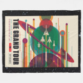 Grand Tour des Sonnensystems für Weltraumtourismus Fleecedecke (Vorderseite (Horizontal))