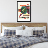Grand Tour Retro NASA Reiseposter Wrapped Canvas Leinwanddruck (Insitu (Schlafzimmer))